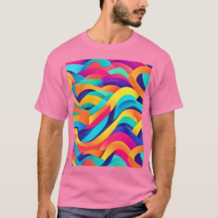 T-shirt L'art Abstrait Wavy