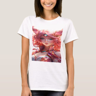 T-shirt L'art animé Abstrait d'une fille magique