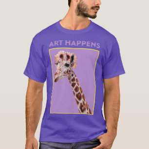 T-shirt L'art arrive Giraffe Art