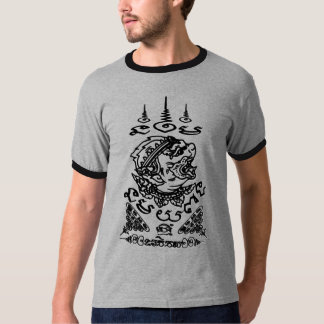 T-SHIRT L'ART ASIATIQUE DE YANT BOUDDHA CONÇOIT HANUMAN