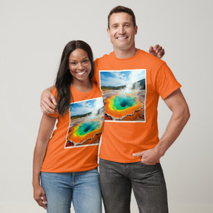 T-shirt L'art coloré des sources chaudes de la nature