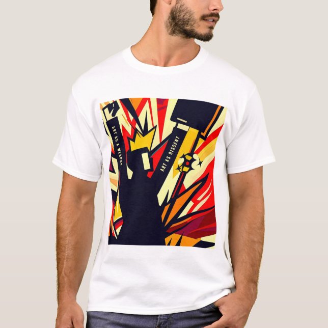 T-SHIRT "L'ART COMME ARME - L'ART COMME DIFFÉRENTE" (Devant)