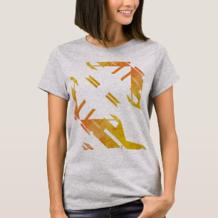 T-shirt L'art contemporain Orange Sud-Ouest semble Abstrai