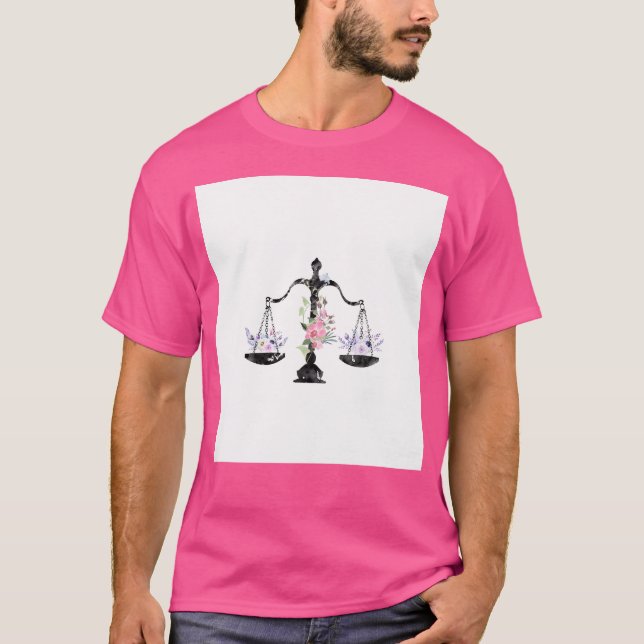 T-shirt L'art de la balance de la justice (Devant)
