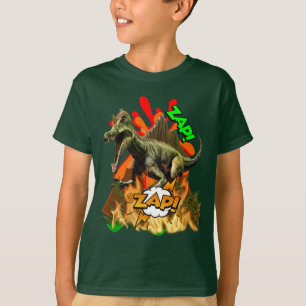 T-shirt L'art de la bande dessinée de Dinosaur l'art préhi