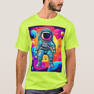 T-shirt L'art de la caricature spatiale : les astronautes 