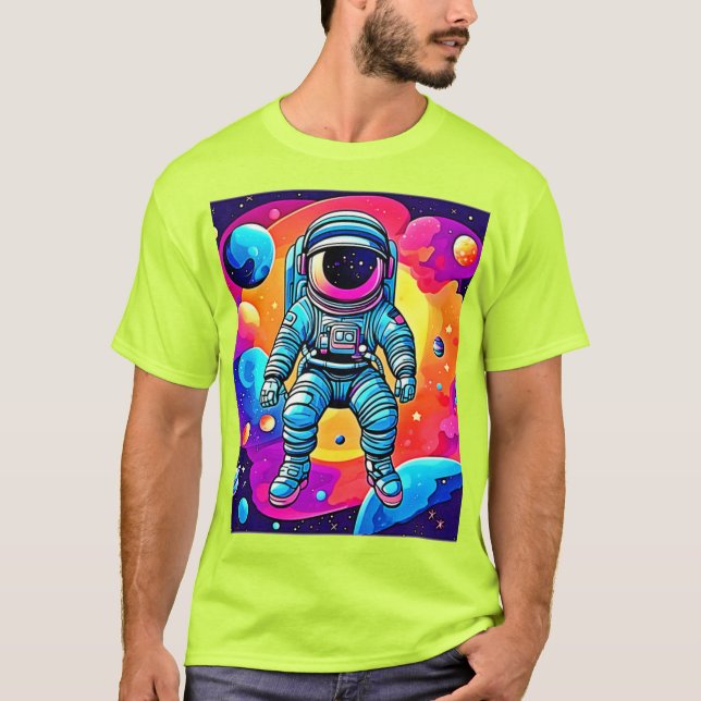 T-shirt L'art de la caricature spatiale : les astronautes  (Devant)