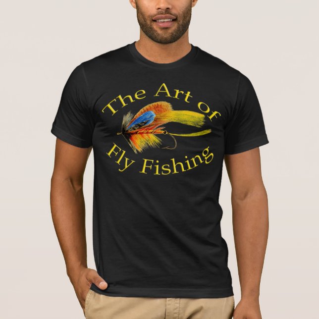 T-shirt L'art de la pêche de mouche (Devant)