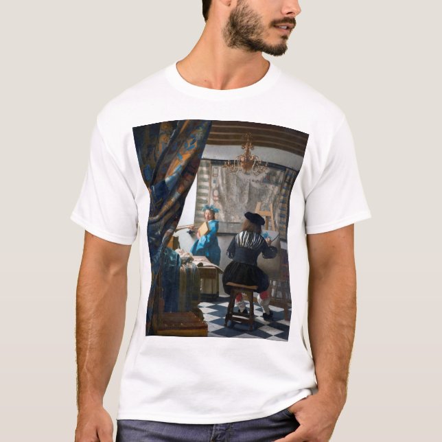 T-shirt L'art de la peinture, Johannes Vermeer, 1666-1667 (Devant)