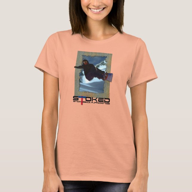 T-shirt L'art de la planche à neige (Devant)