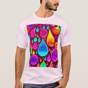 T-shirt L'art de Neon Raindrops