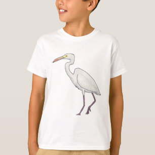 T-shirt L'art des oiseaux d'aigrettes