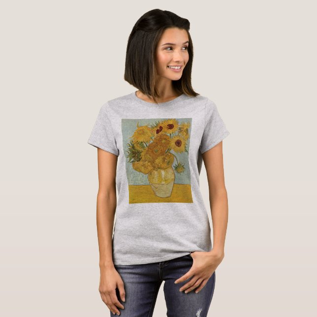T-shirt L'art des tournesols de Vincent Van Gogh Imprimer  (Devant entier)