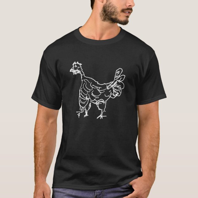 T-shirt L'art drôle d'oiseaux (Devant)