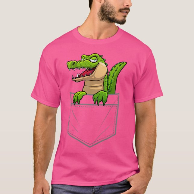 T-shirt L'Art Drôle Du Crocodile Pour L'Amoureux Du Crocod (Devant)