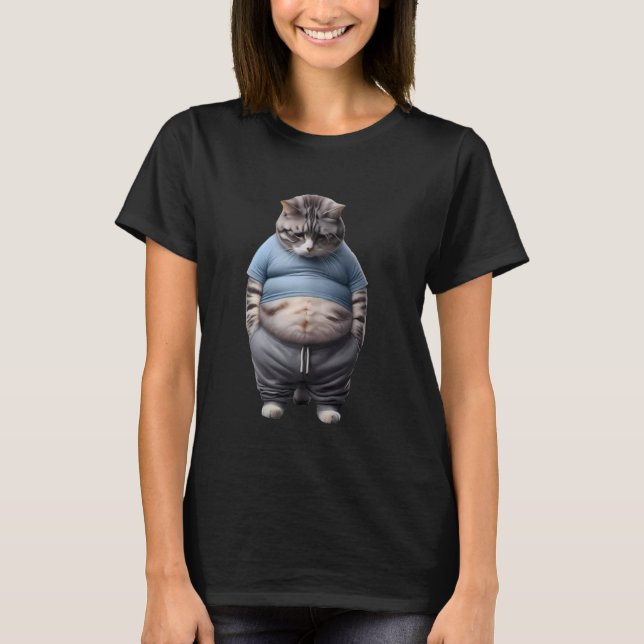 T-shirt L'Art du Chat Gras d'Eagerlys - Ventre - Chat Tris (Devant)