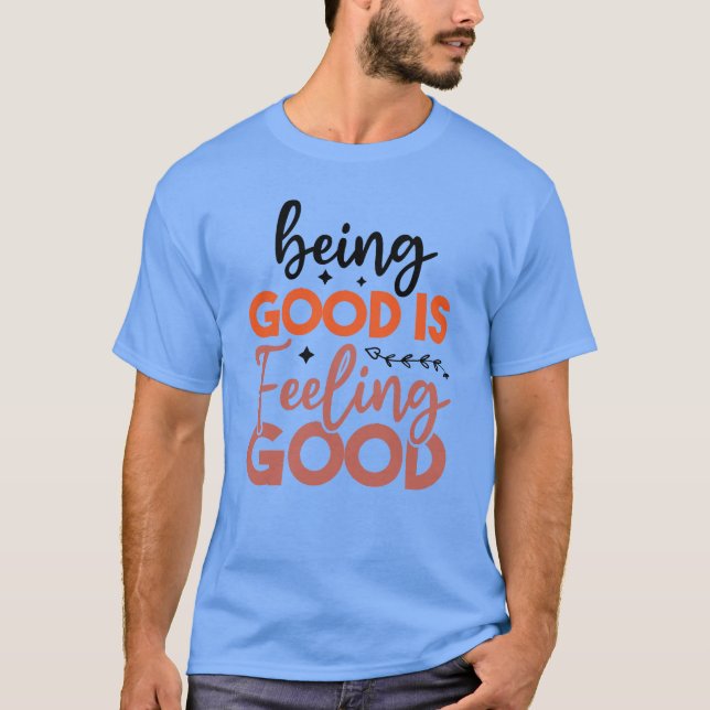 T-shirt L'art du chien positif | Devis motivationnel (Devant)