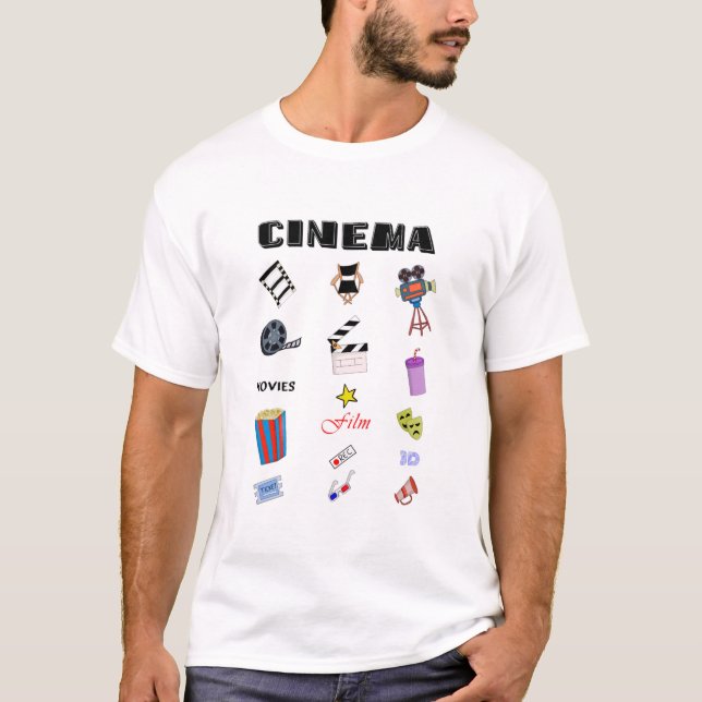T-shirt L'art du cinéma (Devant)