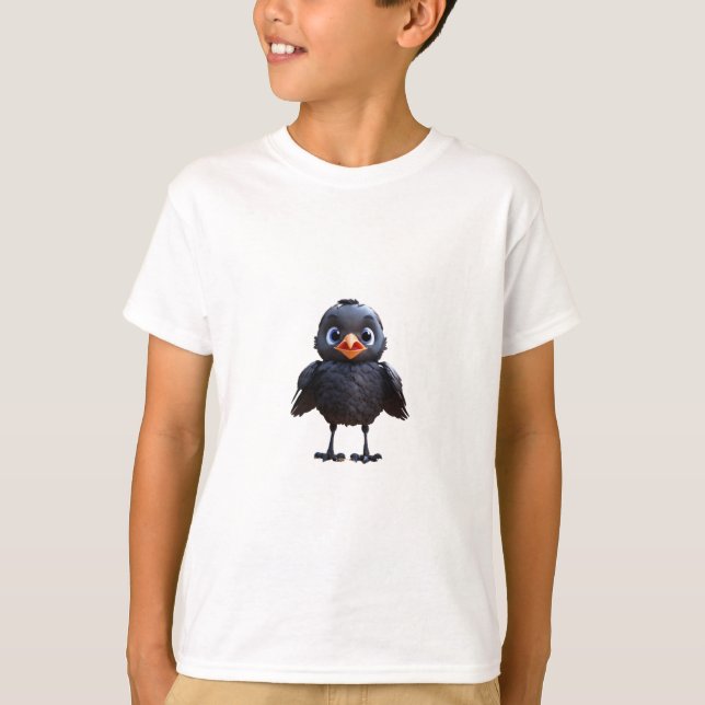 T-shirt L'art du corbeau (Devant)