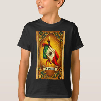 T-shirt L'art du drapeau de l'héritage mexicano-chicano La