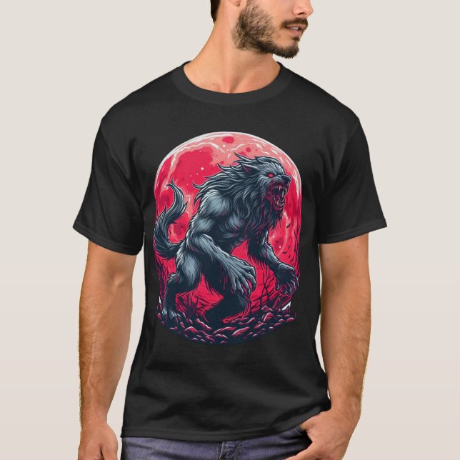 T-shirt L'art du loup-garou (Devant)