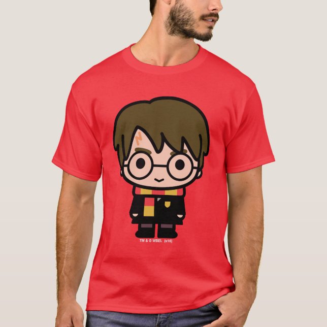T-shirt L'art du personnage de dessin animé Harry Potter (Devant)