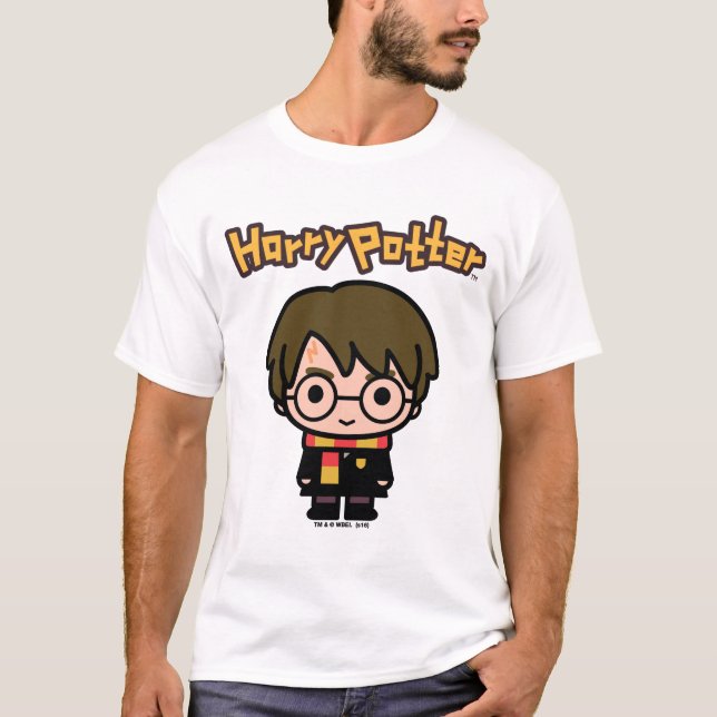 T-shirt L'art du personnage de dessin animé Harry Potter (Devant)