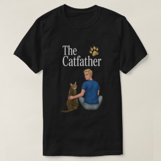 T-shirt L'art du propriétaire de chat tigré The Catfather
