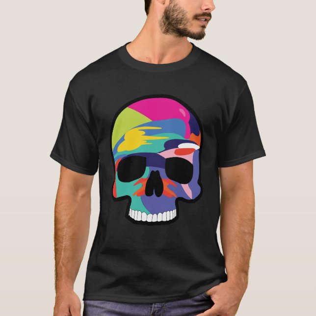 T-shirt L'art du squelette (Devant)