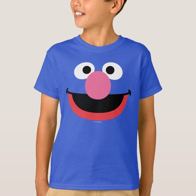 T-shirt L'art du visage de Grover (Devant)