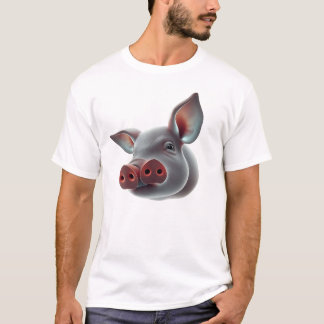 T-shirt L'art du visage flottant de cochon