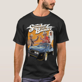 T-shirt l'art du visage souriant de Smokey le bandit