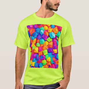 T-shirt L'art en cristal coloré