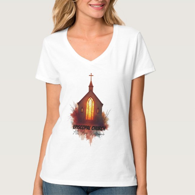 T-shirt L'Art Épiscopal - Tous Sont Les Bienvenus (Devant)