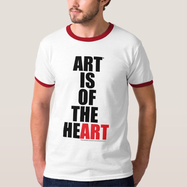 T-SHIRT L'ART EST DU COEUR (Devant)