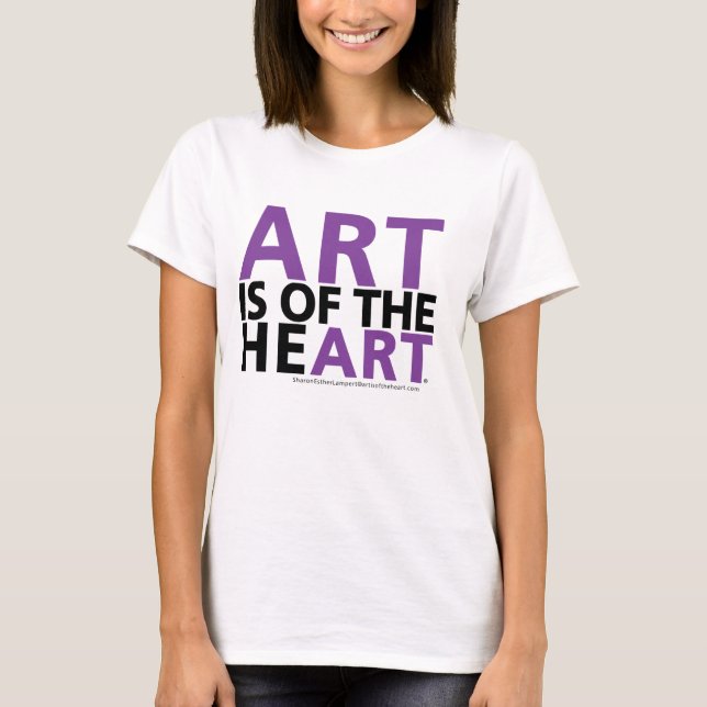 T-SHIRT L'ART EST DU COEUR (Devant)
