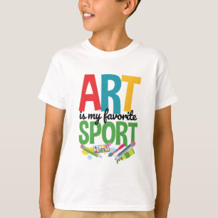 T-shirt L'art est mon artiste sportif préféré Enseignant d