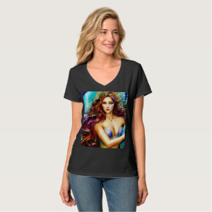 T-shirt L'art fantastique de la fille de Neptune 