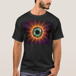 T-shirt L'art fractal des yeux de Tesla