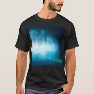T-shirt l'art holographique dans le style brouillard d'un