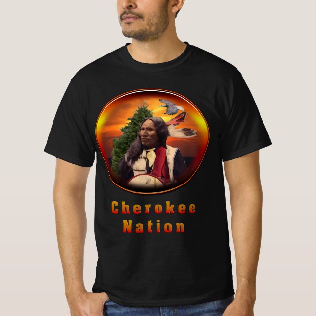 T-shirt L'art indien Cherokee (Devant)