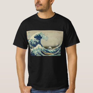 T-shirt L'art japonais vintage, La Grande Vague par Hokusa