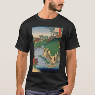 T-shirt L'art japonais Vintage Ukiyo-e sur la cascade
