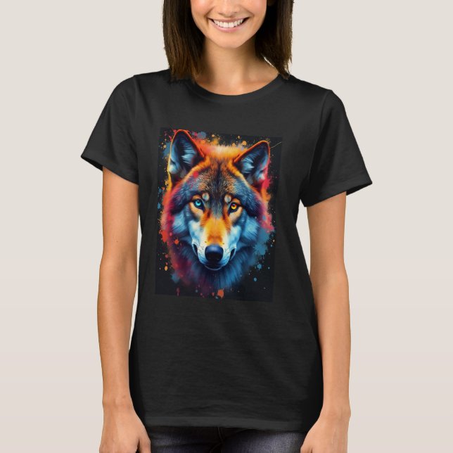 T-shirt L'art loup (Devant)