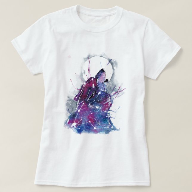 T-shirt L'art loup (Design devant)