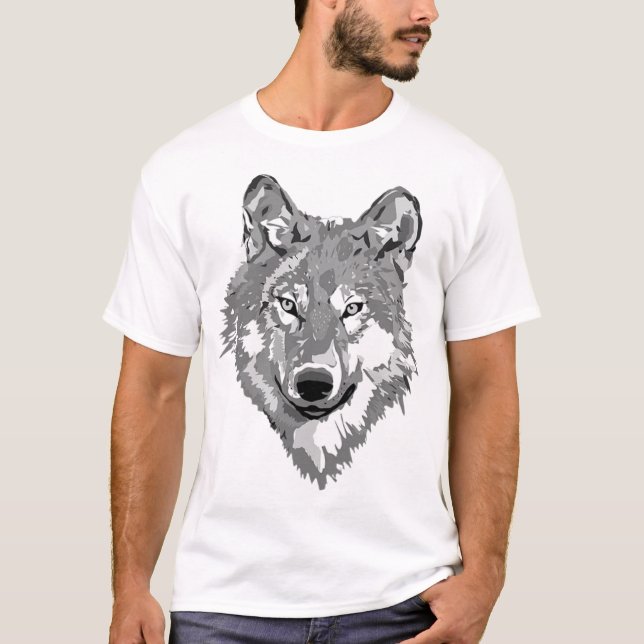 T-shirt L'art loup (Devant)