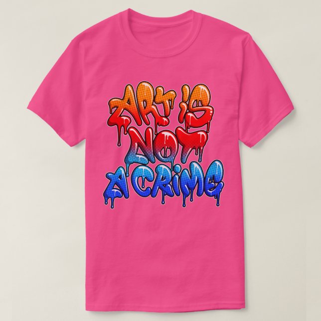T-shirt L'art n'est pas un crime (Design devant)