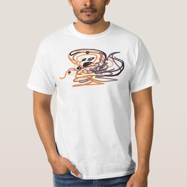 T-shirt L'art octopique (Devant)