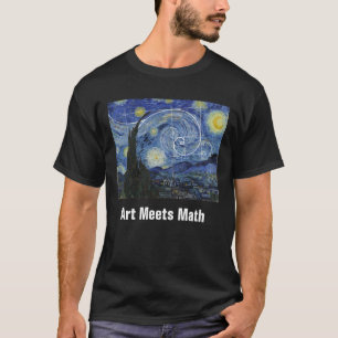 T-shirt L'art rencontre les mathématiques, Van Gogh renco