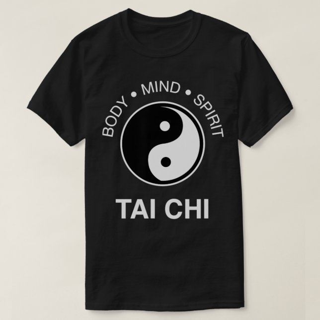 T-shirt L'Art Tai Chi Esprit Corps Yin Yang (Design devant)